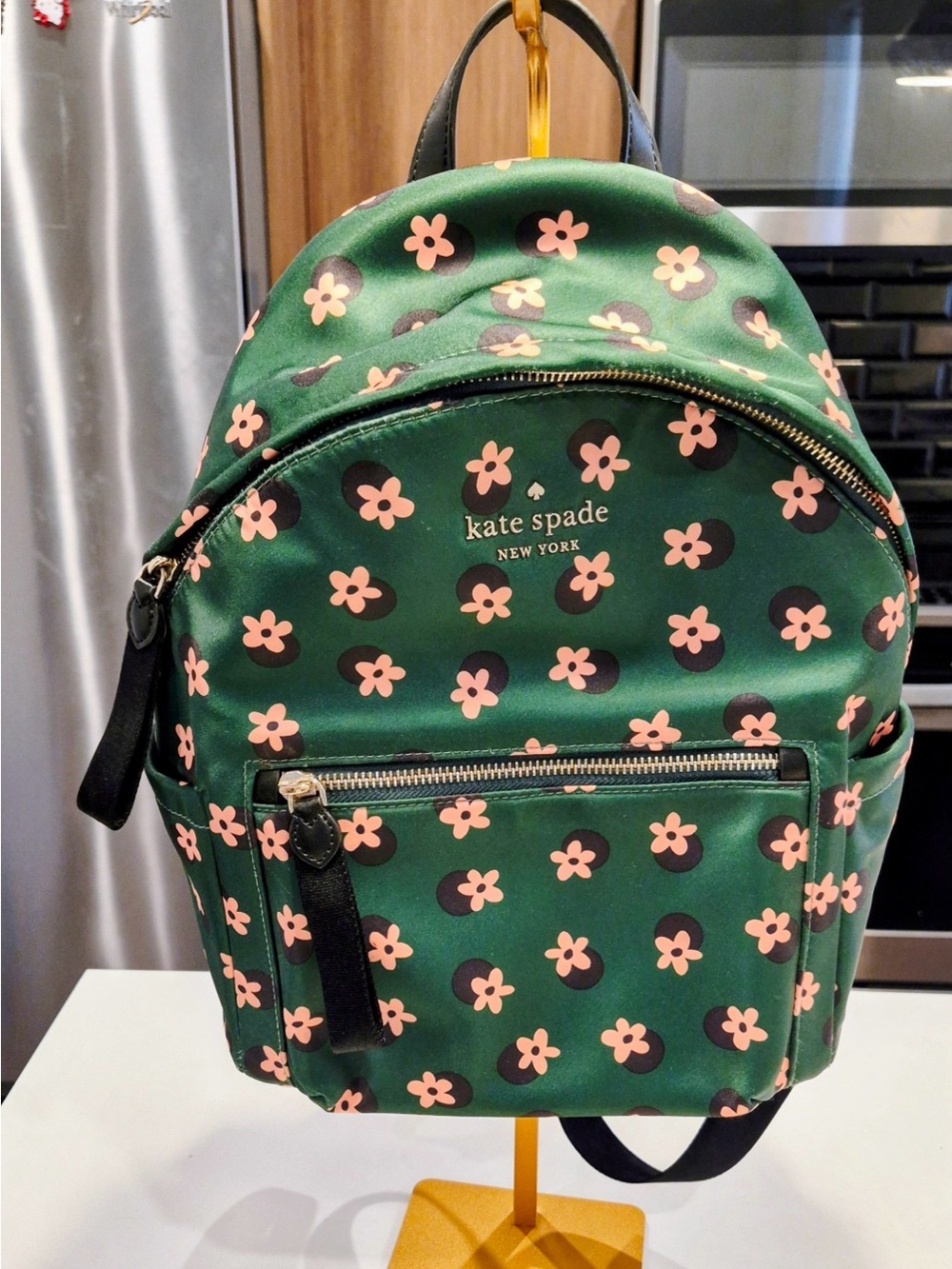 kate spade Green Floral Backpack
